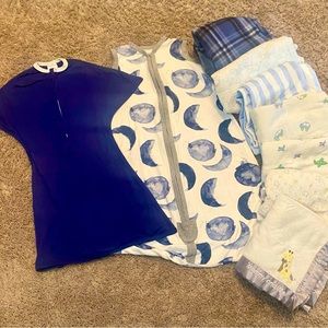 baby sleepwear and blankets